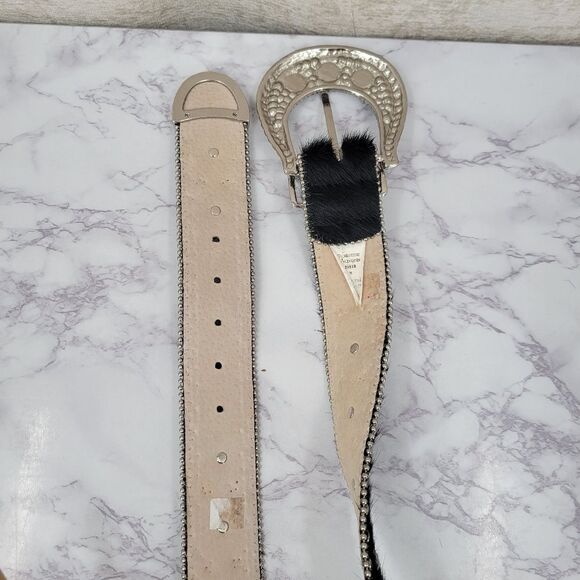 Christine Alexander Pony Hair Cowhide Western Rhinestone Crystal Belt main image 12
